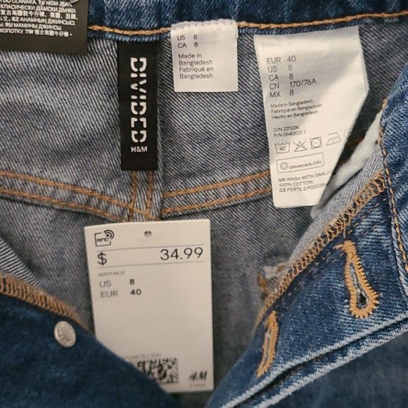 H&M Divided Mom Jeans - Size 8 - Picture 5 of 5
